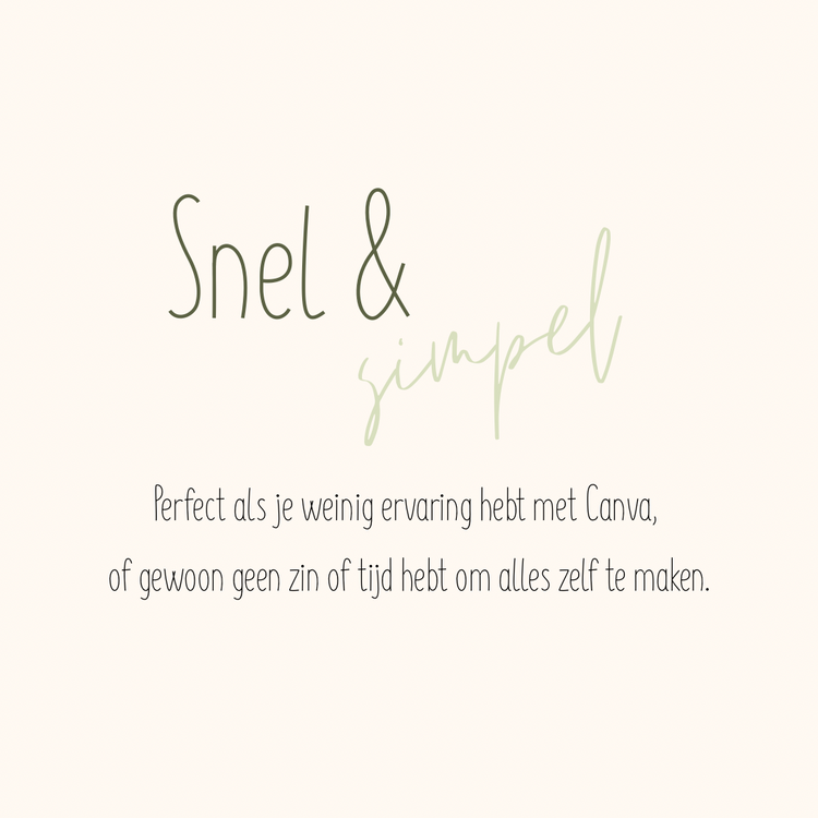 Serie - Snel & simpel