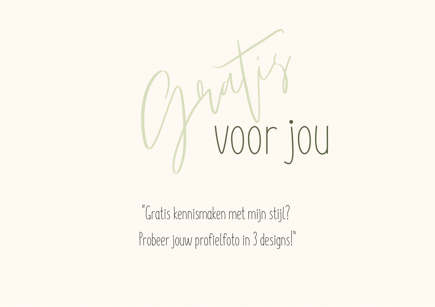 Probeerpakket – Canva Profielfoto’s in 3 stijlen